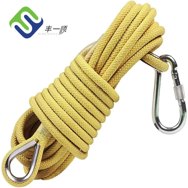 Blue Pu Coated Aramid Braided Rope 14mm For Cable Pulling - Buy Aramid ...