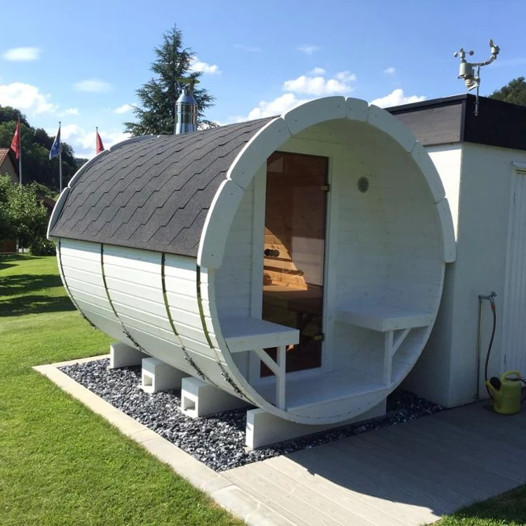 
2018 Design Prefab Portable Sauna Barrel Fass Sauna 