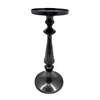 Aluminum Wood Single Candle Pillar Holder
