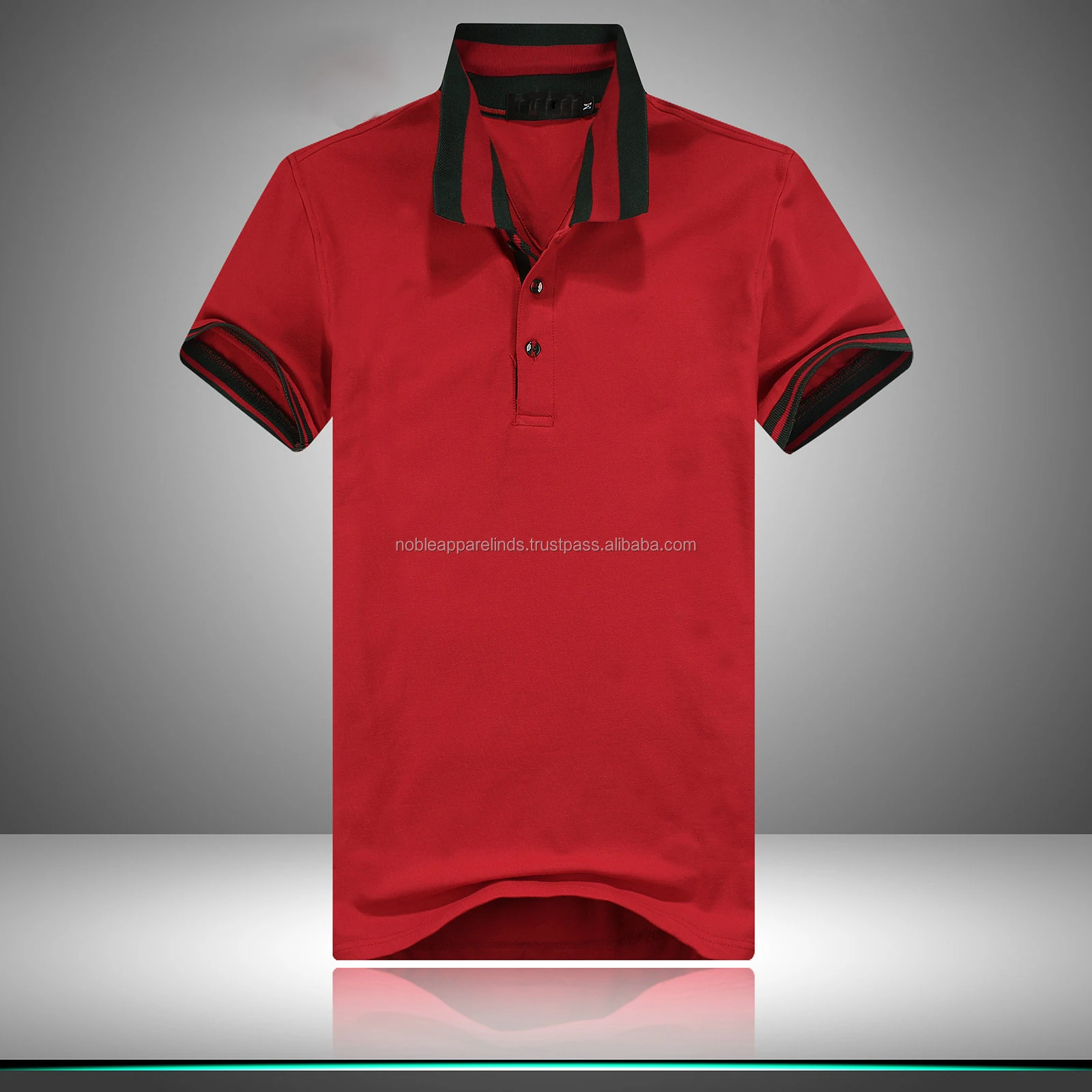 Wholesale Custom High Quality 100 Cotton Green Silk Men Polo Tshirt