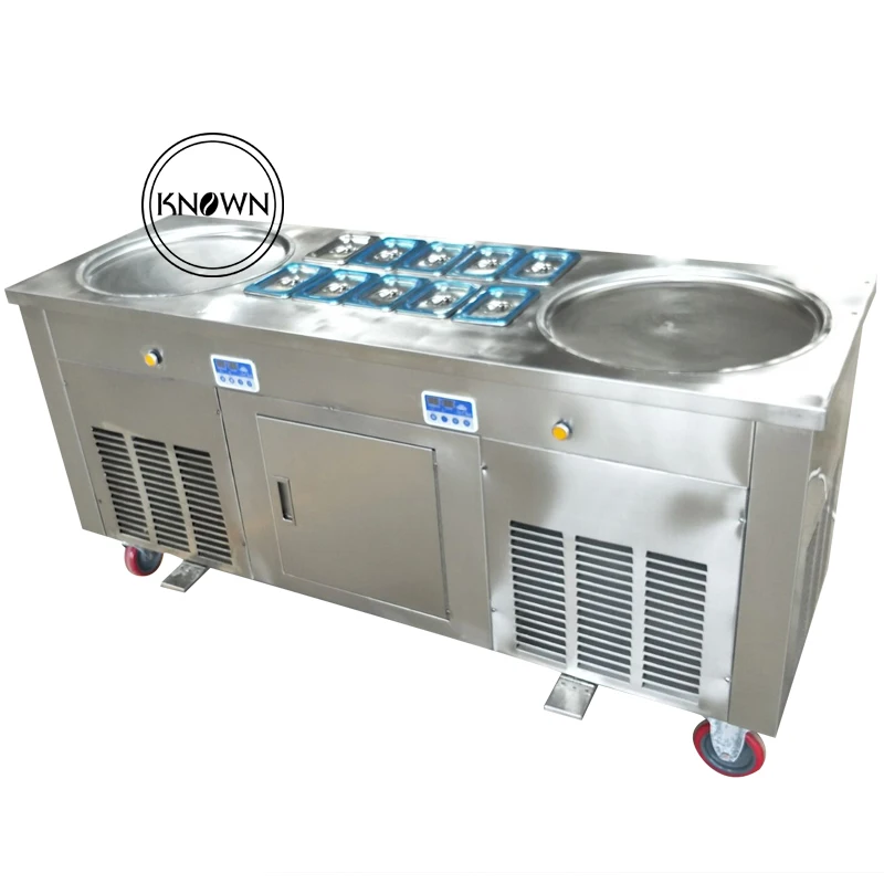 110v/220v Fast Cooling 304 Stainless Steel Liquid Nitrogen Ice Cream