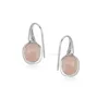 good quality indian rose quartz wholesale gemstone silver earring