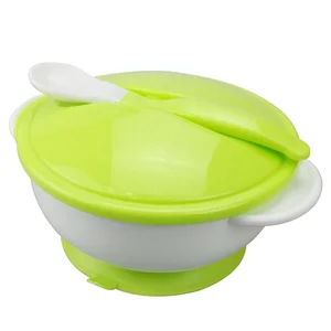 Image of Suction Feeding Bowl For Kids- BPA Free Baby Bowls with Spoon Set