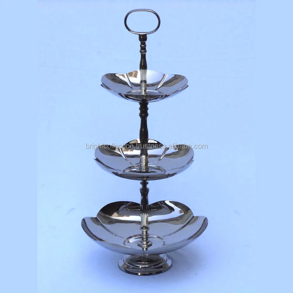 Square Handmade Multi Level Cake Stand Decorative Folding Cake Stand