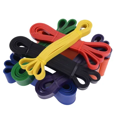 

Natural Latex Elastic Fitness Exercise Gymnastics Resistance band Strength Training GYM Bands, 8 kinds colors;or customized