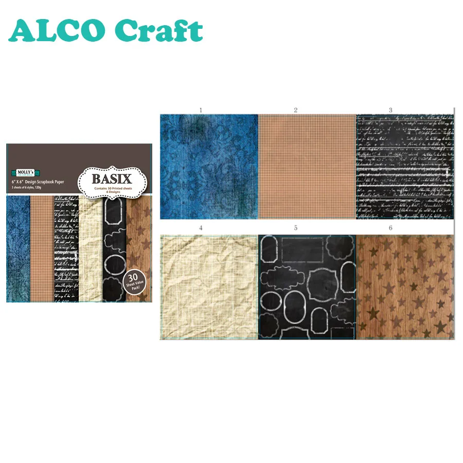 Printed paper-Basix Black4