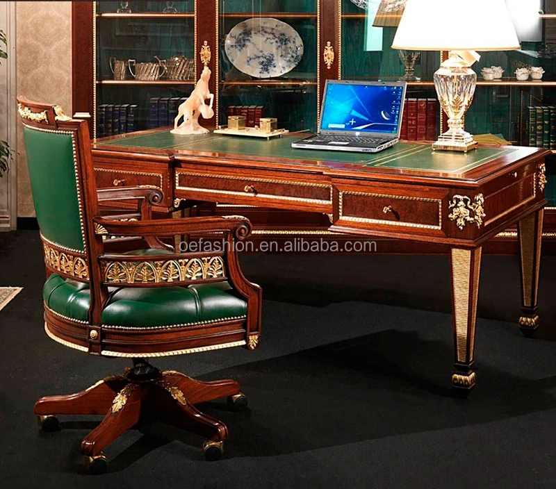 OEFASHION wooden new design classic wood office desk and chair, View