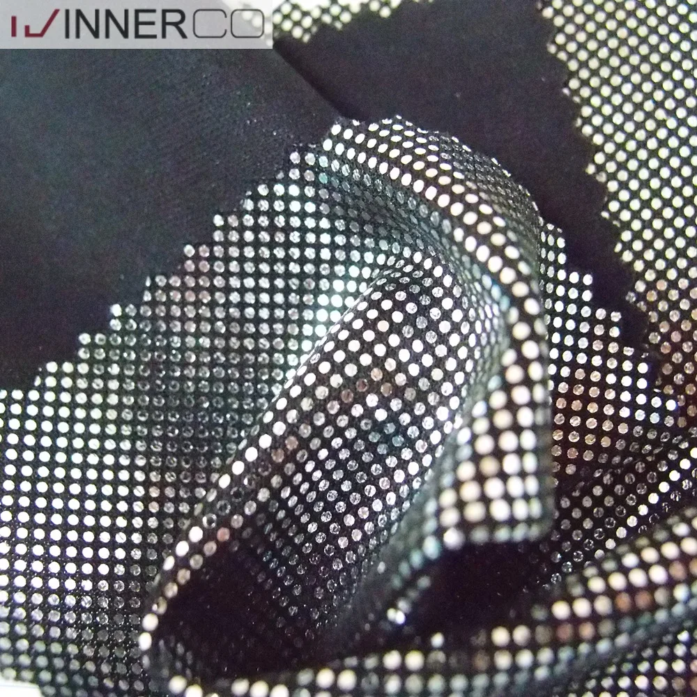 Reflective film keep warm silver fabric for track suit sportswear
