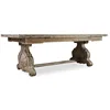 Wood Refectory Rectangular Trestle in Paris Vintage Dining Room Table
