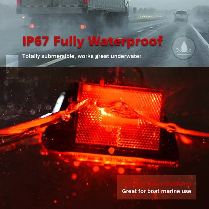 Mictuning Towing 12v Led Submersible Utility Led Beads Rectangular