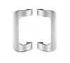 Aluminium small size classic white color handle for wooden door
