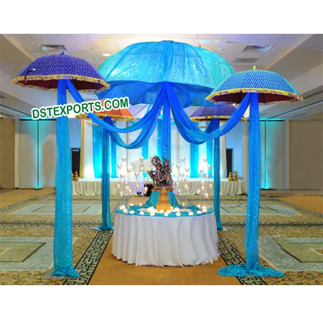 how to decorate umbrellas for a wedding