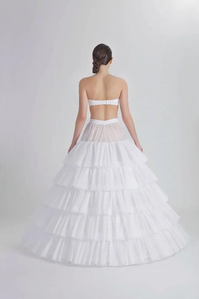
Fluffy 5 Hoops 5 Layers Tulle Petticoat For Wedding Dresses / Wholesale / Hotsale 