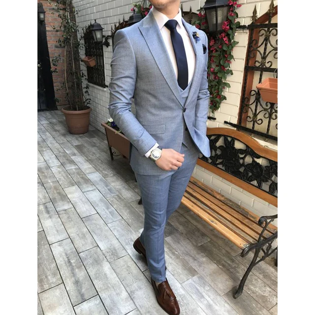 
New Design Italy Design Business High Quality Slim Fit Mens Suit 