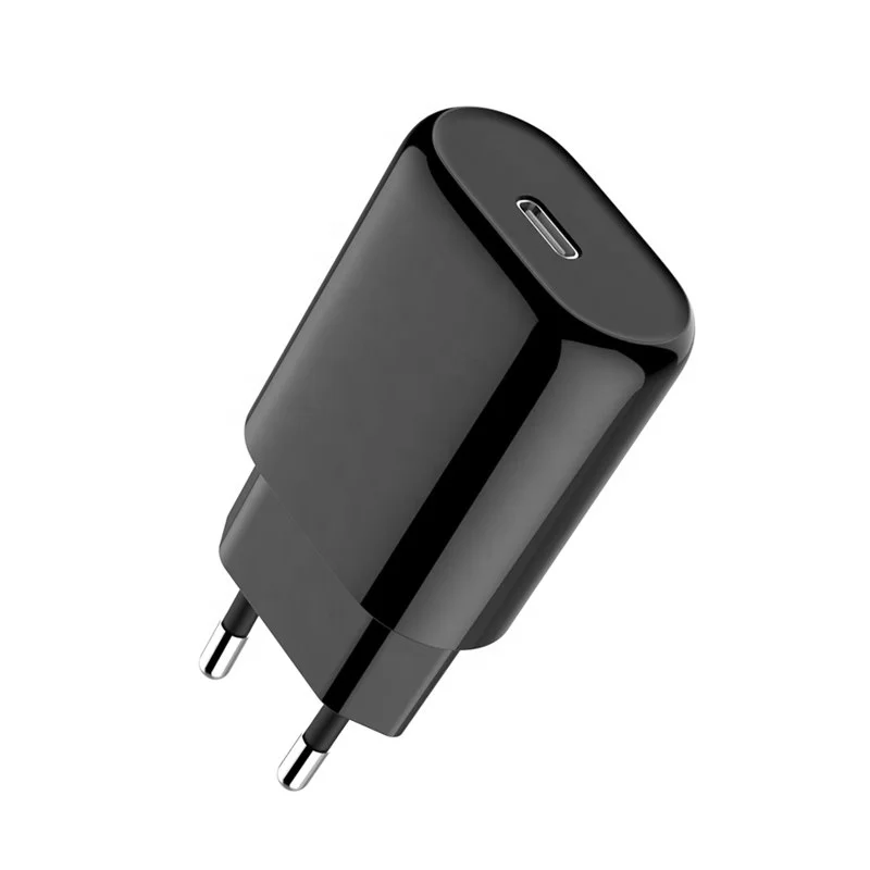 

PD 18 W US EU UK Plug Portable Cell Phone Charger Travel Wall Charger With PD 3.0 PD 2.0 QC 4.0 BC 1.2 Wall Charger, Black white sliver