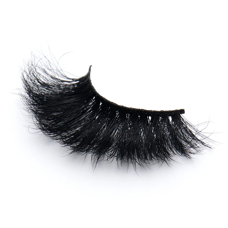 

VMAE Real Mink Siberian Soft Private Label Thick Crisscross 36 Styles Selectable Full Strip 25MM 5D Long Fluffy Mink Eyelashes, Natural black