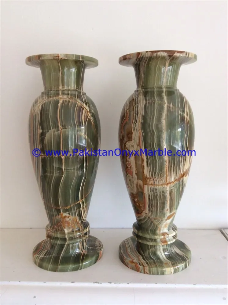 Dark Green Onyx Marble Flower Vases Buy Polished Dark Green Onyx