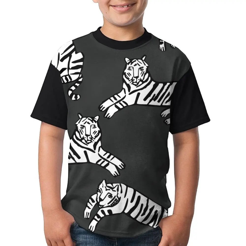 Yishuo Kids Vintage Dragonflies Cool Running Shirts Short Sleeve Gray 4 Toddler