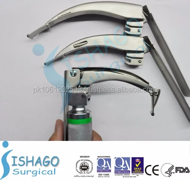 Flexible/mccoy Fiber Optic Laryngoscope Set,Stainless Steel Autoclavable Buy Price Of Flexible