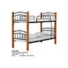 Antique Wooden Metal Domica KD-5998 Solid Wood Double Decker Bunk Bed Malaysia