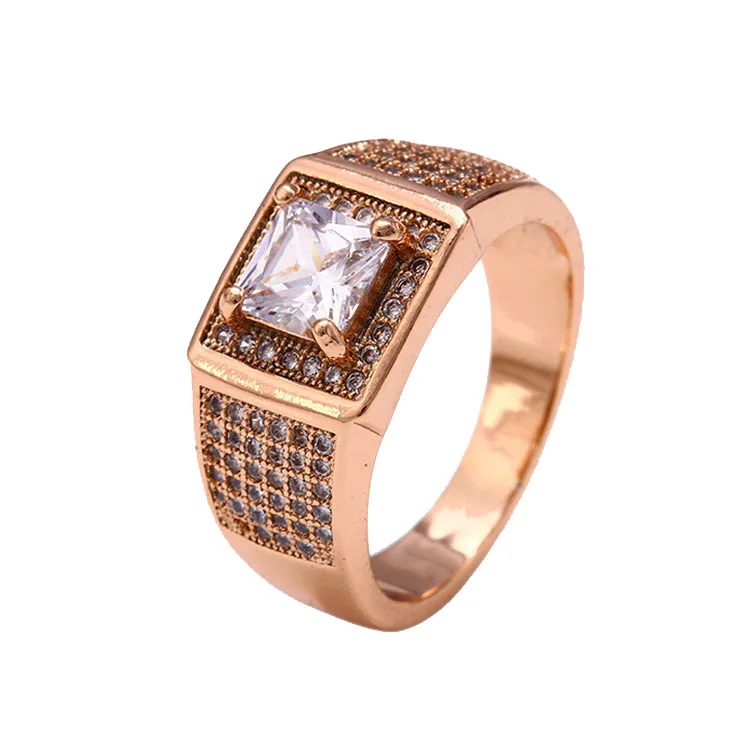 

2019 fashion men's ring, simple gold ring designs,18k gold ring designs for men