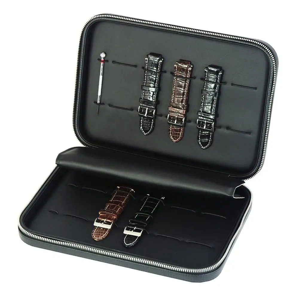 

Watch Band Strap Case Holder Box Holds 10 Watch Bands, Carbon fiber available in stock