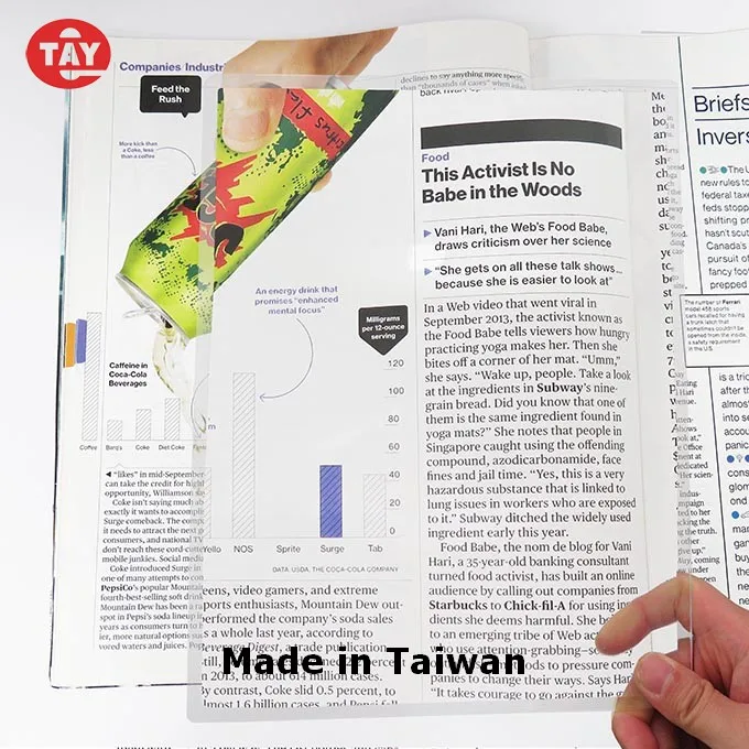 large size fresnel lens page magnifier sheet best seller