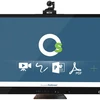 OneScreen Hubware - All-in-one collaboration hub on 75" touch screen with video, audio, web, whiteboard, computing & annotation