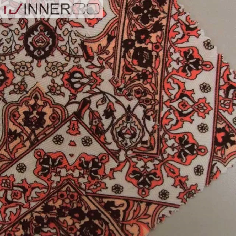 African design cotton rayon herringbone fabric