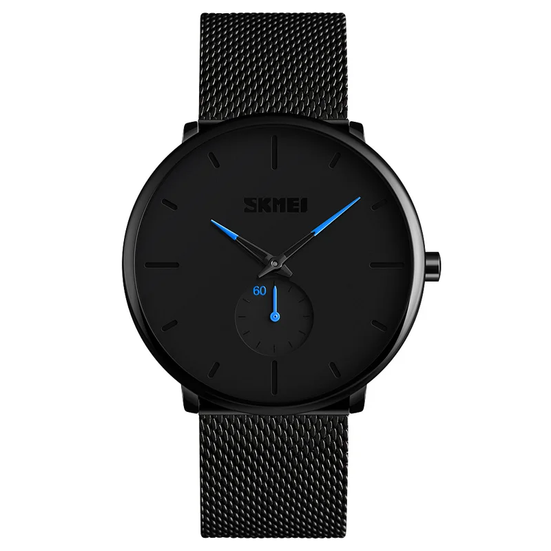 

Guangzhou SKMEI 9185 simple casual mesh steel men's quartz wristwatches