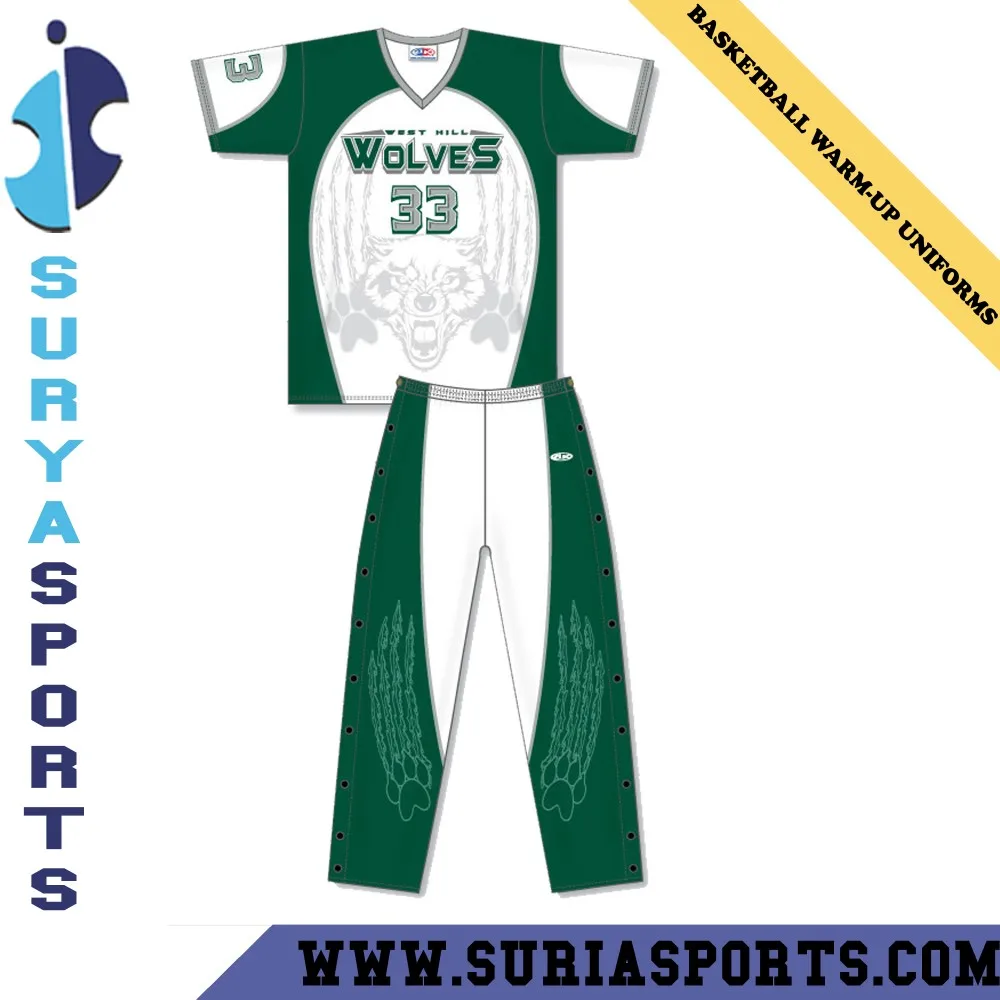 Custom Performance Basketball Warm Up Shirts/sports Wholesale Warm Up