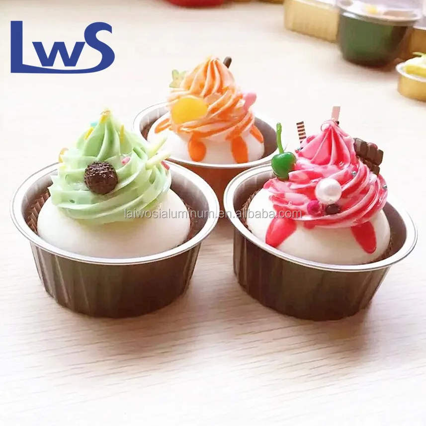 round aluminum foil cups