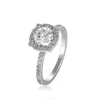 14K White Gold Hand Made Art Deco & French Model Diamond Ring With Natural Diamonds Total 1.54 Carat