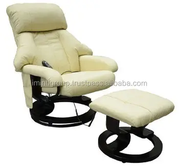 Luxury Leather Electric Massage Chair With Foot Stool Sofa High
