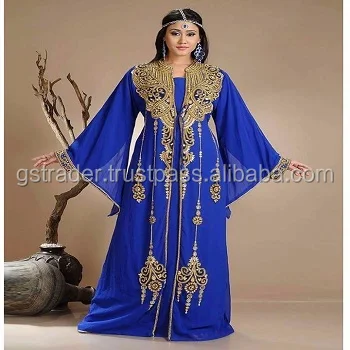 royal blue kaftan dress