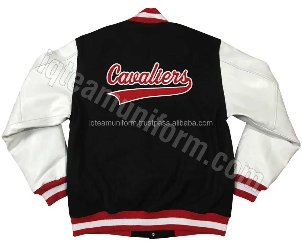 Custom Wool Body & Genuine Leather Sleeves Varsity Jackets Buy Cheap