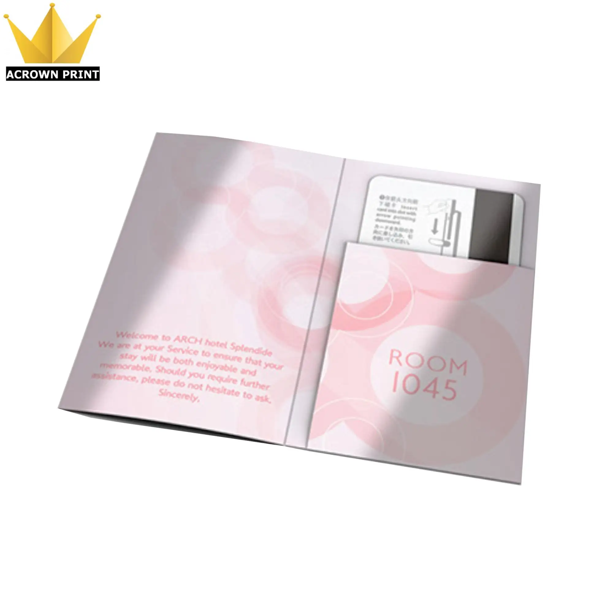 Hotel & Motel Room Keycard Envelope / Sleeve / hotel key card holder