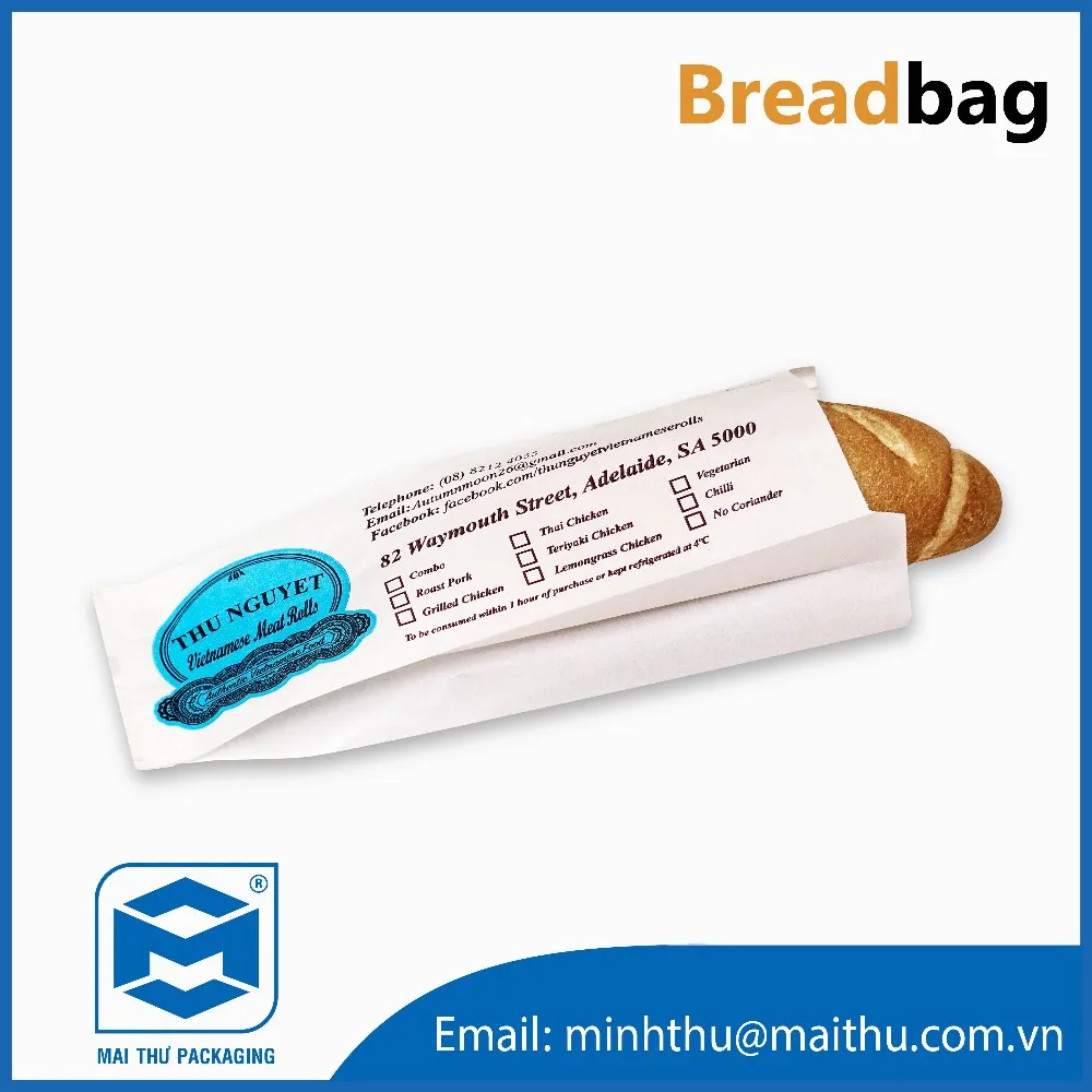 Bakery Bread Packaging Custom Paper Bag Buy Bread Packaging Bag,Paper