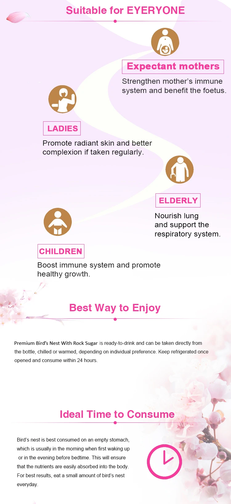 Ztp Premium Swallow Bird Nest Beverage With Rock Sugar Buy Bird Nest