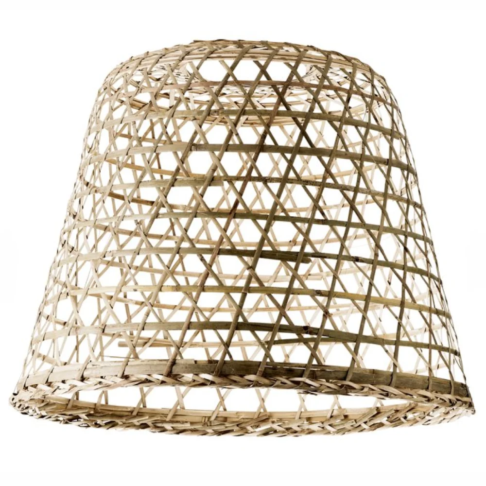 Rustic Decor Hanging Natural Lamps Bamboo Lamp Shade Hand Made Cheap