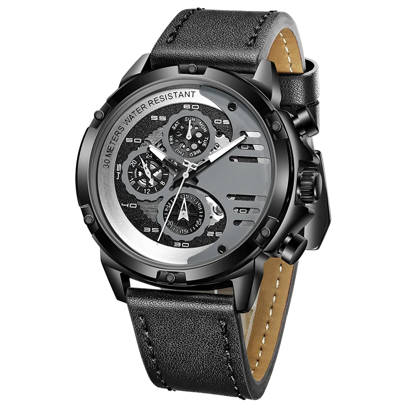 

Custom Mens Sports Stop Watch Water Resistant Design Your Own Logo Watches