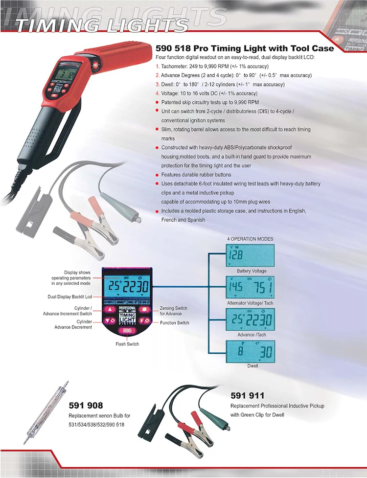 Equus Ease Use Dc Inductive Power Timing Light - Buy Dc Power Timing