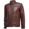 TOP QUALITY WHOLE SALE PRICE PAKISTAN SUPPLIER STYLISH NEW LOOK FASHION BROWN 100% REAL LEATHER JACKET