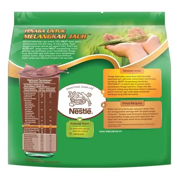 Wholesale 2kg Nestle Milo Halal Activgo Drinking Malt Hot Chocolate