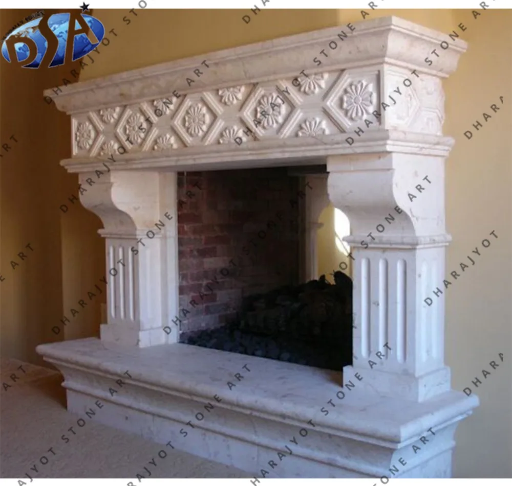 Cheap White Marble Hand Carved Mantels Hearth Fireplace Buy