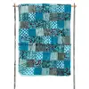 Indian Cotton Handmade Patchwork Printed Bedding Velvet Quilt