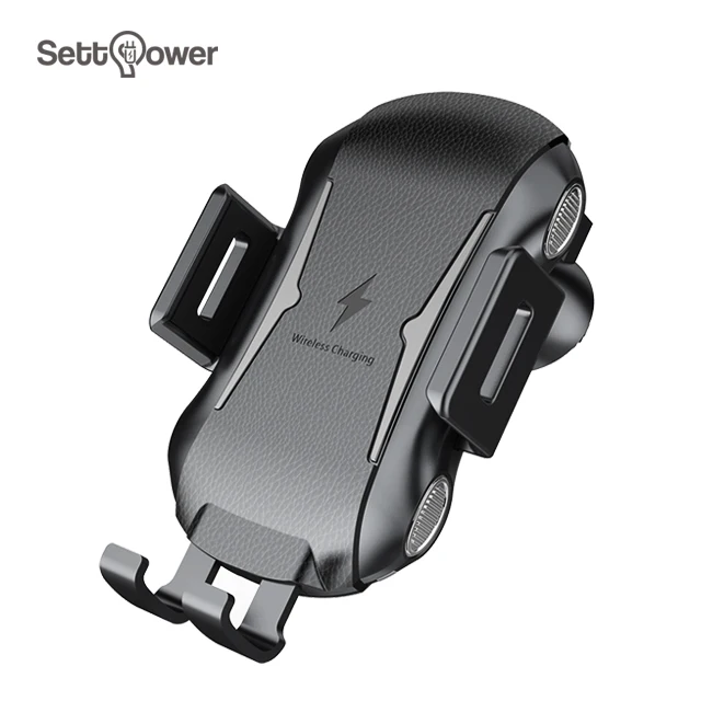 

Settpower C20 10W 2021 New product fast Automatic Induction Wireless Car Charger Holder Qi Wireless Charger