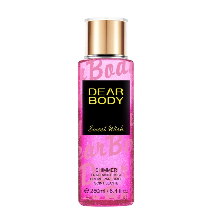 
2019 Dear body brand nice design 250ml shimmer fragrance mist sweet scent mist  (50045491131)