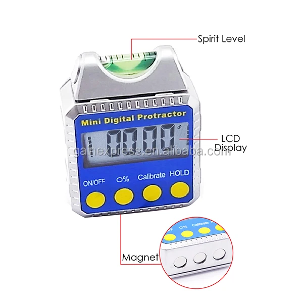 Digital Bevel Box / Inclinometer / Protractor With Spirit Level Built