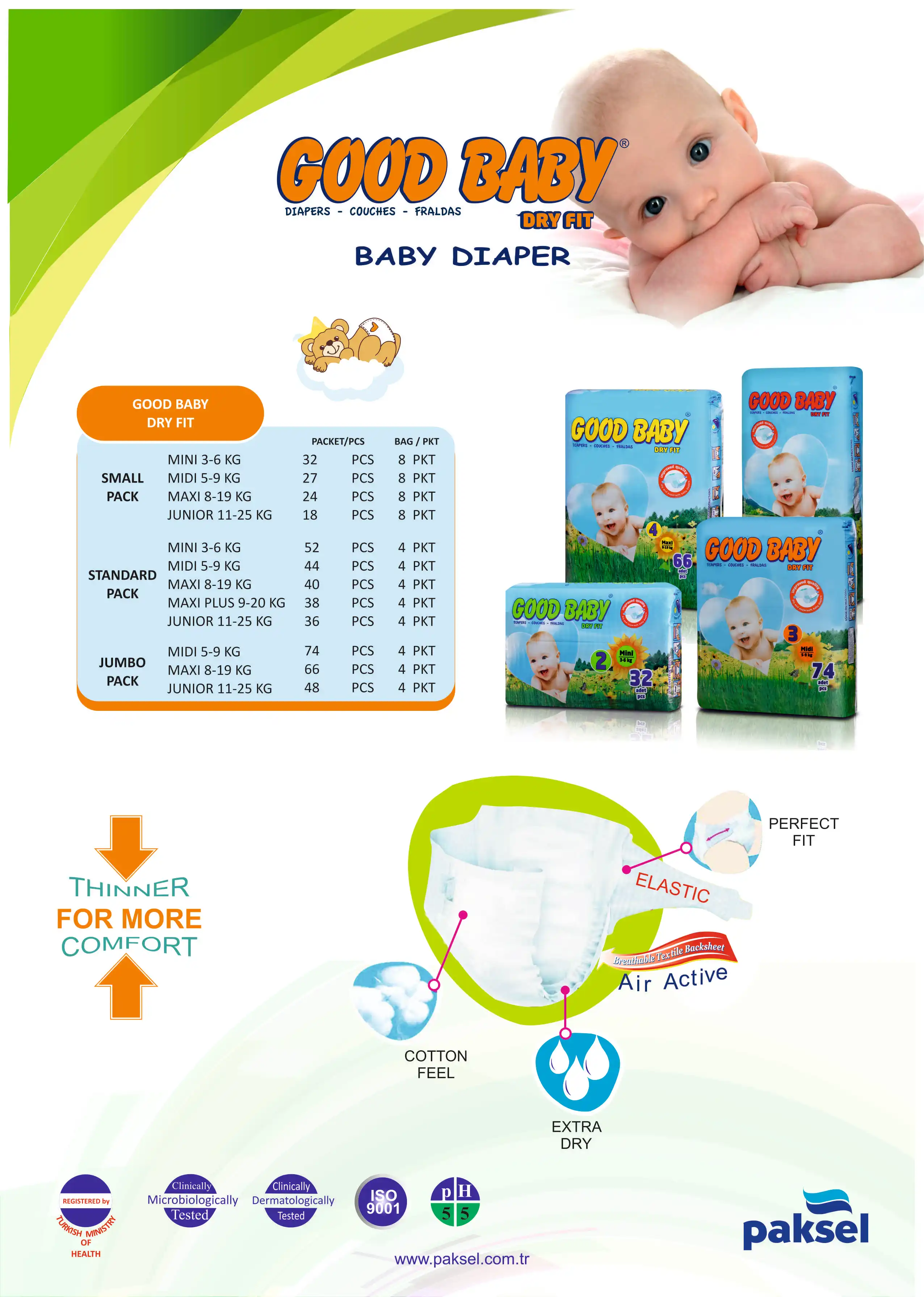 Good Baby Dry Fit/ Paksel Buy Good Baby Diaper,Disposable Baby Diaper,European Baby Diapers